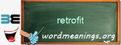 WordMeaning blackboard for retrofit